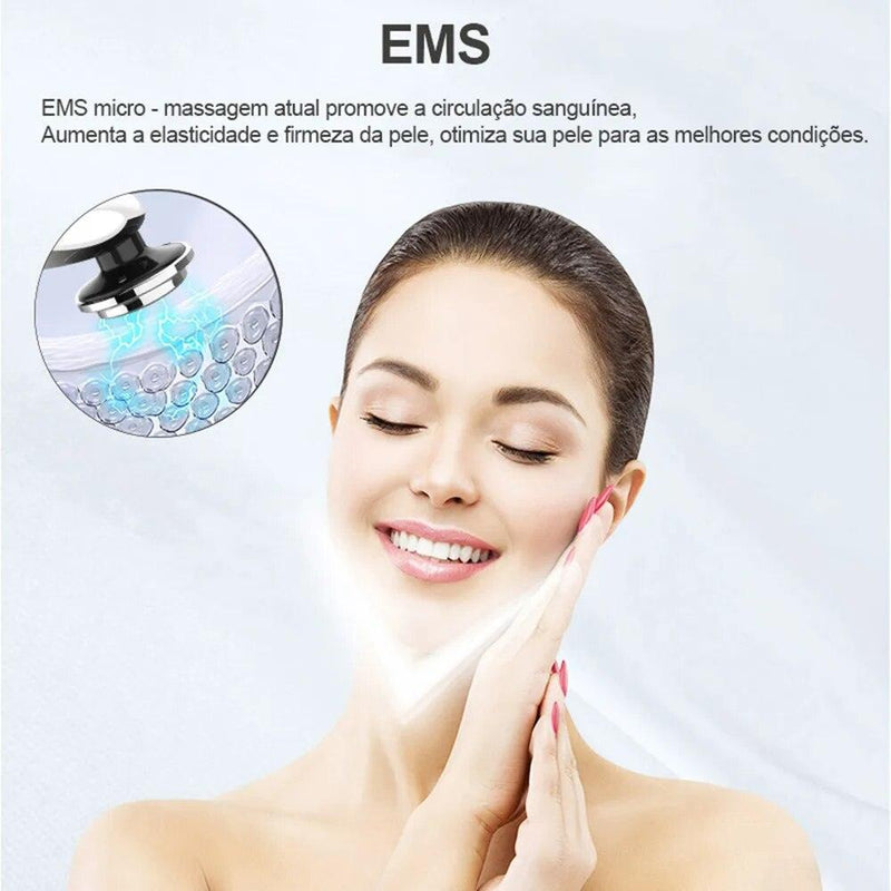 Massageador Facial EMS, 7 em 1 - Vollpo