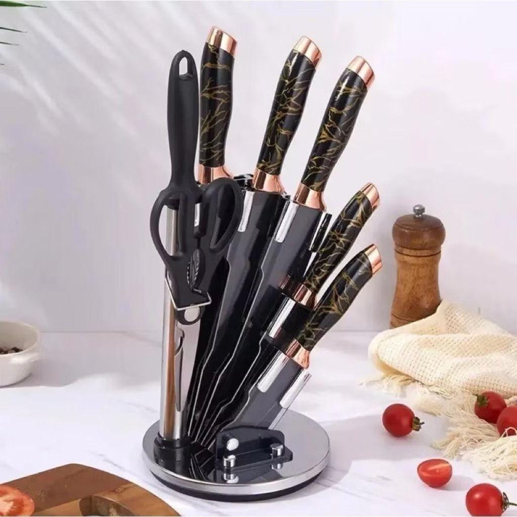 Conjunto de Facas de Cozinha de Inox com 8 Peças - Vollpo