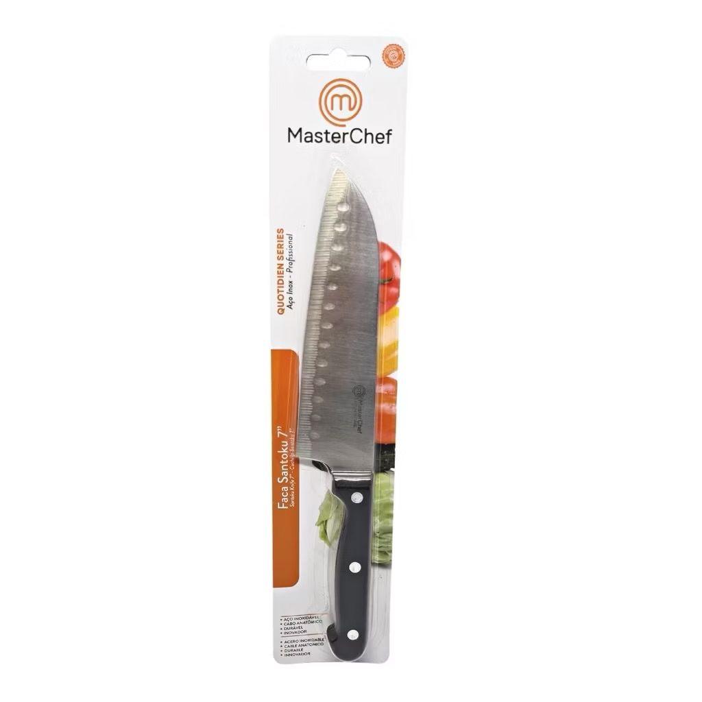 Faca de Cozinha Masterchef Santoku 7” - Vollpo