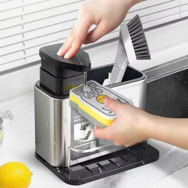 Dispenser 3 em 1 em Aço Inox