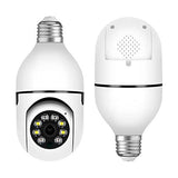 Camera segurança wifi ip sem fio 360 encaixe lampada aplicativo yoosee visão noturna segurança E27 - bivolt - Vollpo