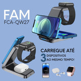 Carregador 20W Rápido Sem Fio 3 in 1 - Vollpo