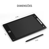 Tablet Infantil Lousa Mágica Digital LCD 8,5 Para Desenho Notas - Vollpo