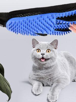 Luva Escova Tira Pelos Nano Magnética Para Cães e Gatos - Vollpo
