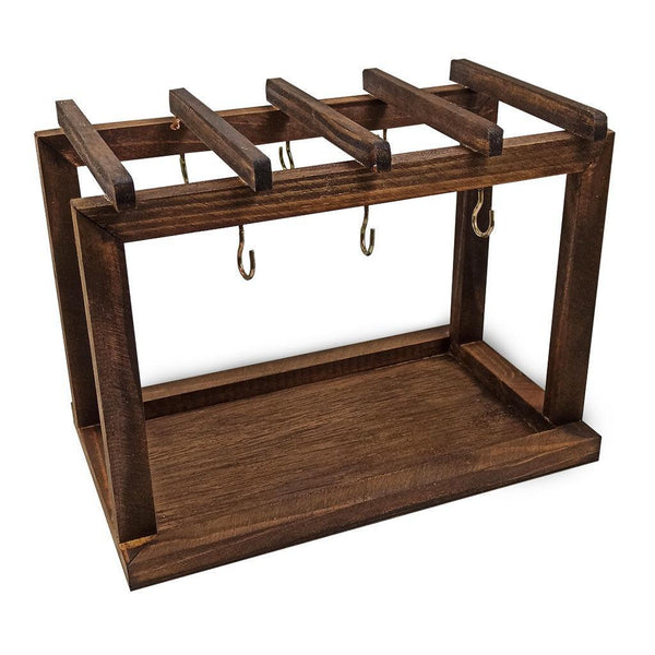 Suporte Porta Xícaras de Madeira Rústica - Vollpo