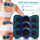 Massageador bonde com tela lcd, stimulator portátil do músculo, modo de 8 pulsos - Vollpo